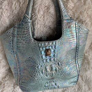 Beautiful Metallic BRAHMIN tote